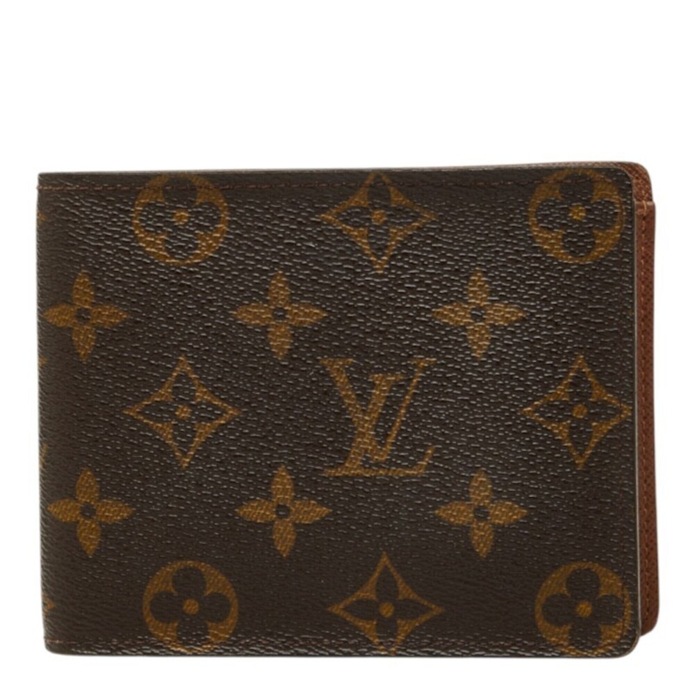 Louis Vuitton Monogram Portefeuille Florin Bi-fold Wallet M60026 Brown Leathe...